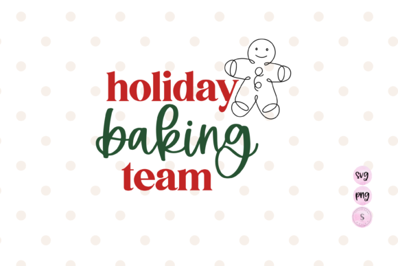 Holiday Baking Team Christmas Retro