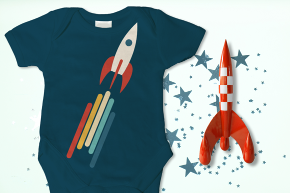 Retro Rocket Ship SVG Review